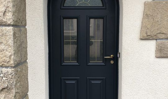 Porte d'entrée mixte plein cintre à Chateaulin Bel'm