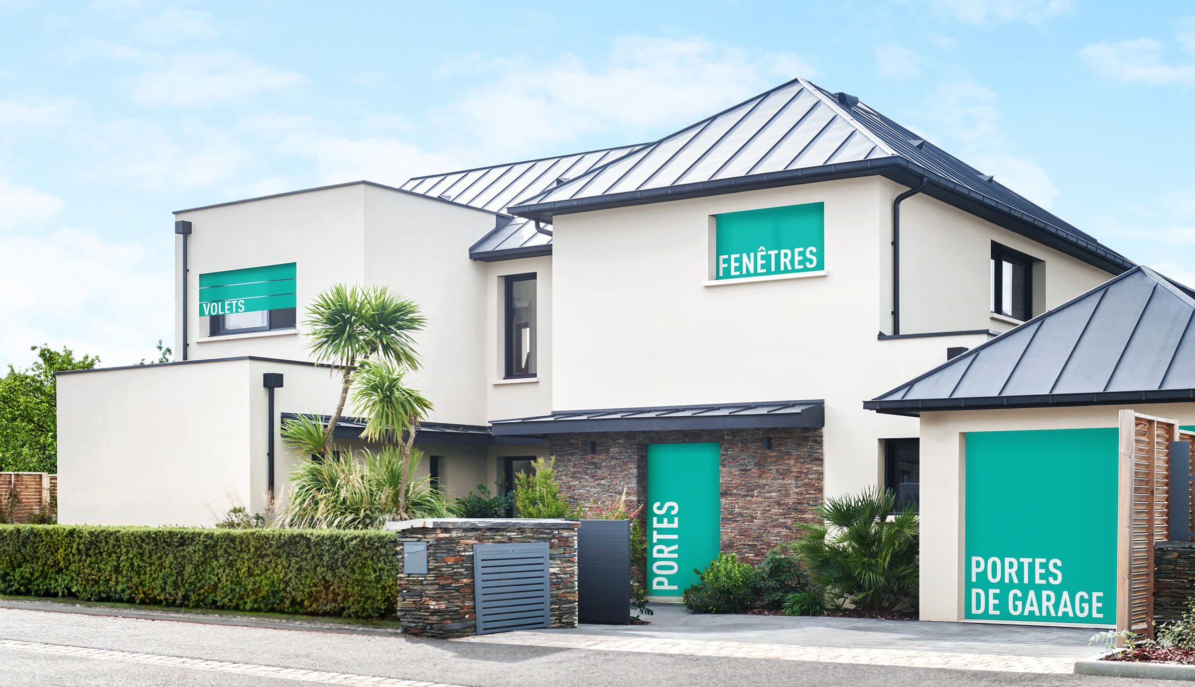 Visuel maison installation et pose de fenetre, portes d'entrée, porte de garage